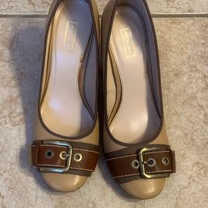 Women’s heels with cute buckle.  Merona.  Size 8.5.